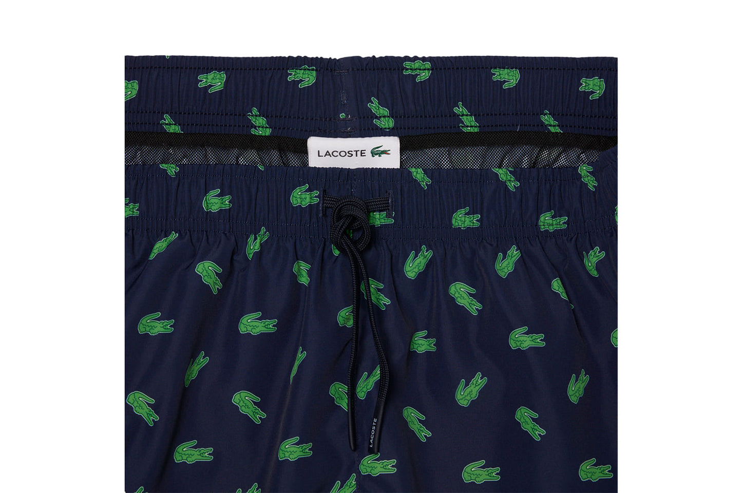 Swim shorts with crocodile print