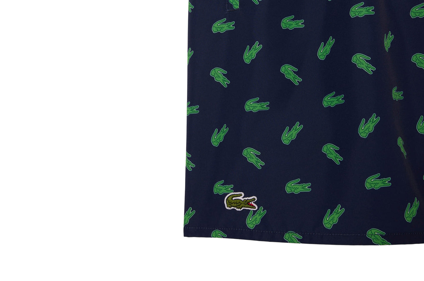 Swim shorts with crocodile print