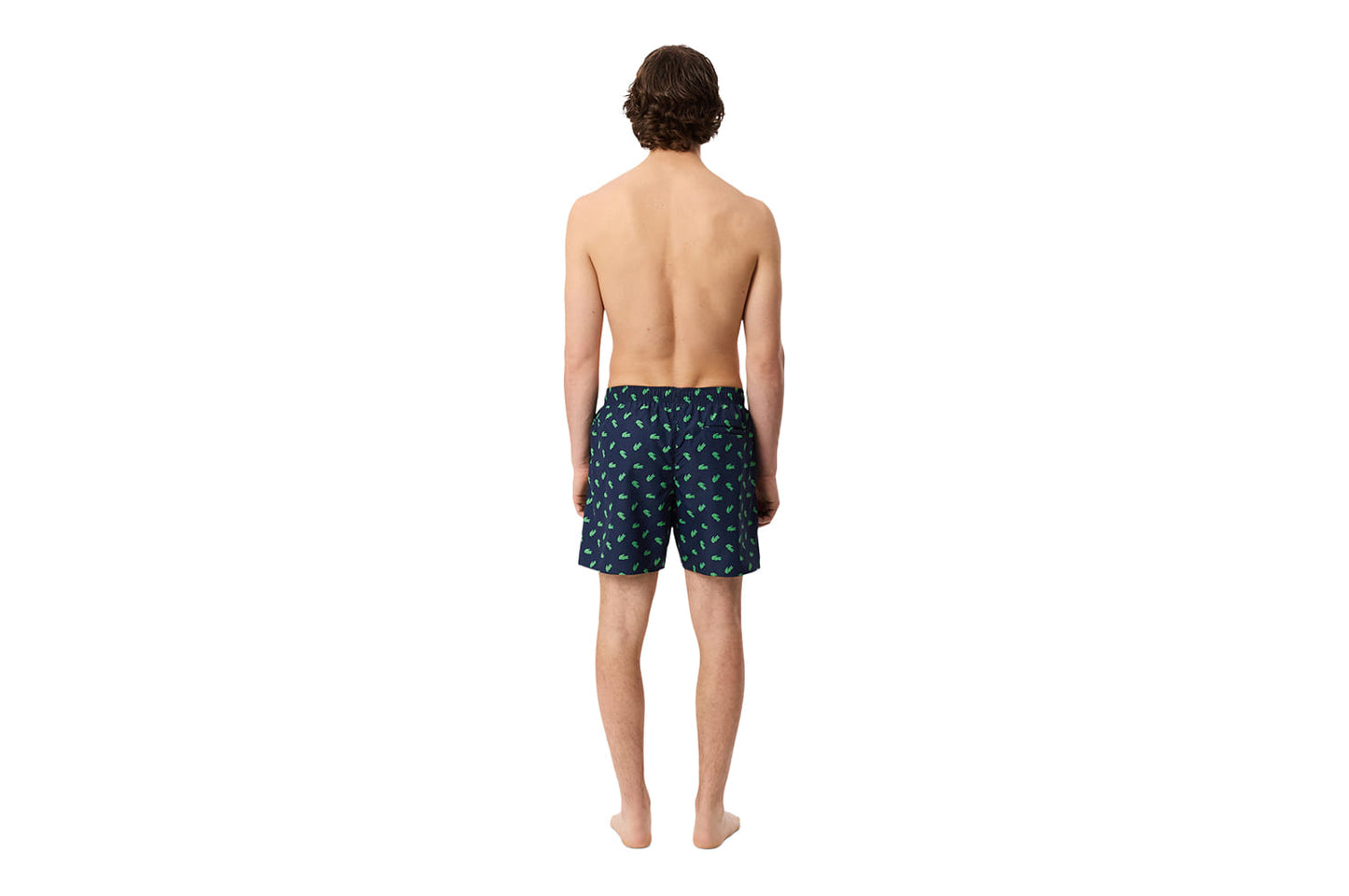 Swim shorts with crocodile print