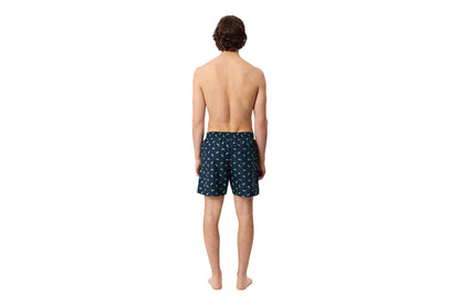 Swim shorts with crocodile print