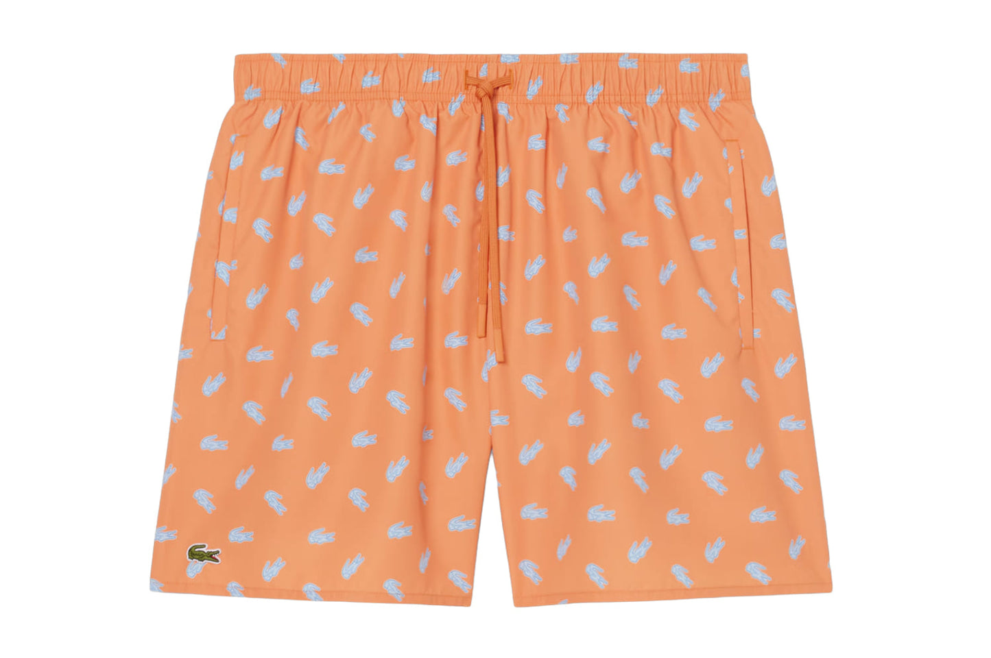 Swim shorts with crocodile print