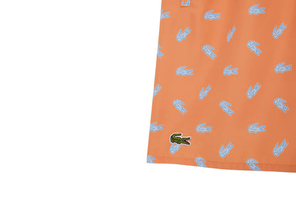 Swim shorts with crocodile print