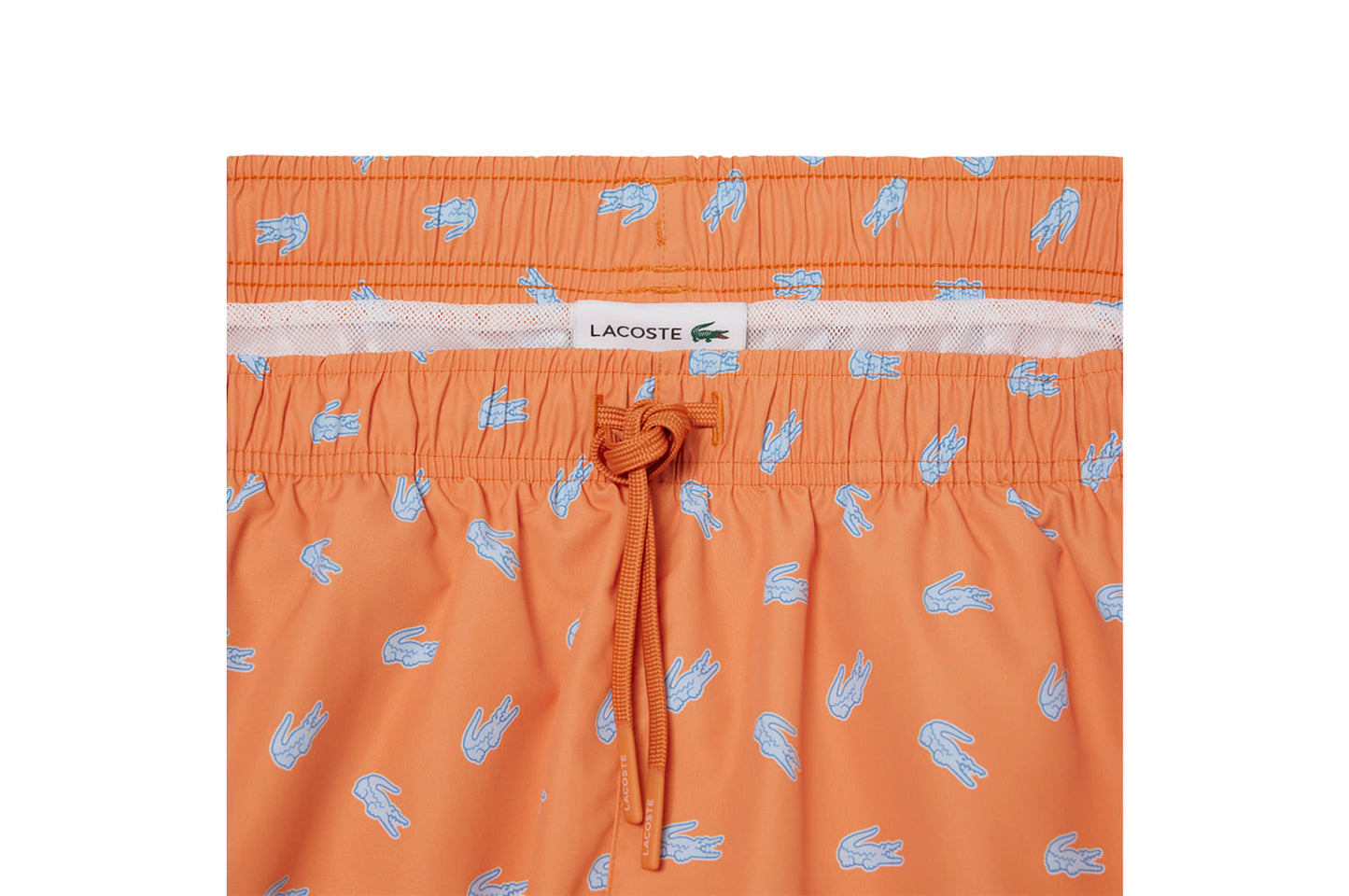 Swim shorts with crocodile print