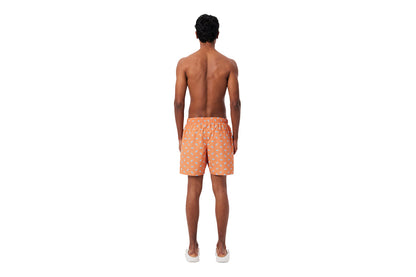 Swim shorts with crocodile print