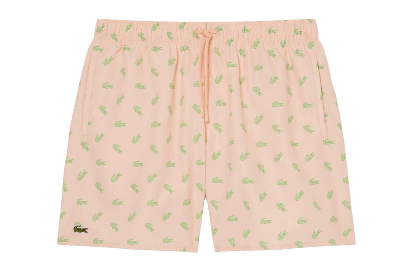 Swim shorts with crocodile print
