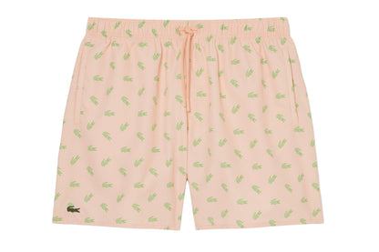 Swim shorts with crocodile print