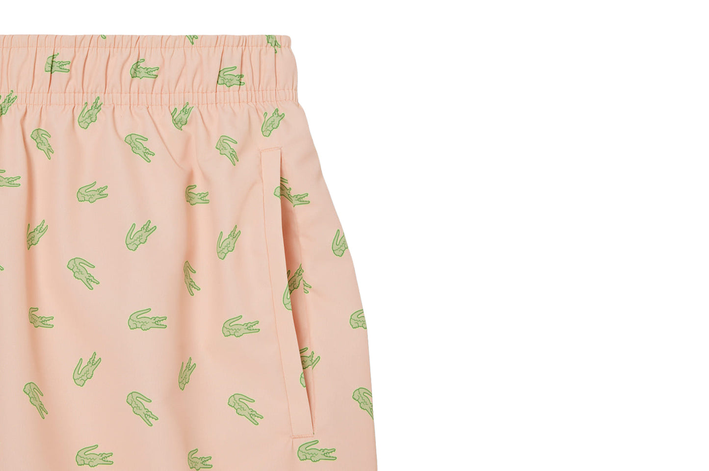 Swim shorts with crocodile print