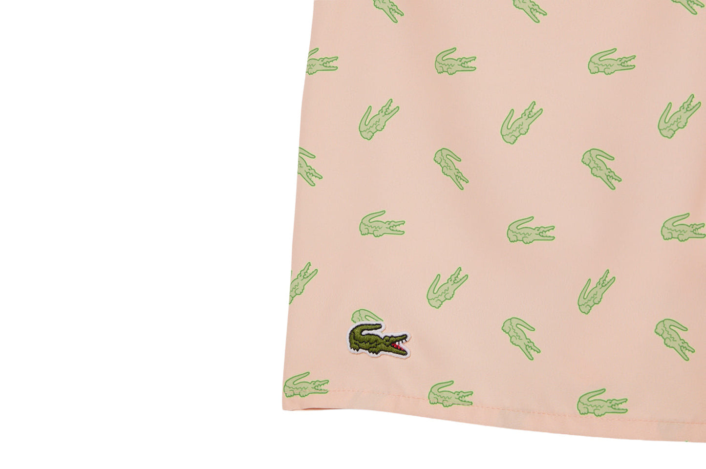 Swim shorts with crocodile print