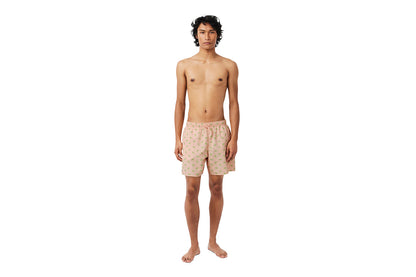 Swim shorts with crocodile print