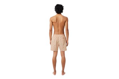 Swim shorts with crocodile print
