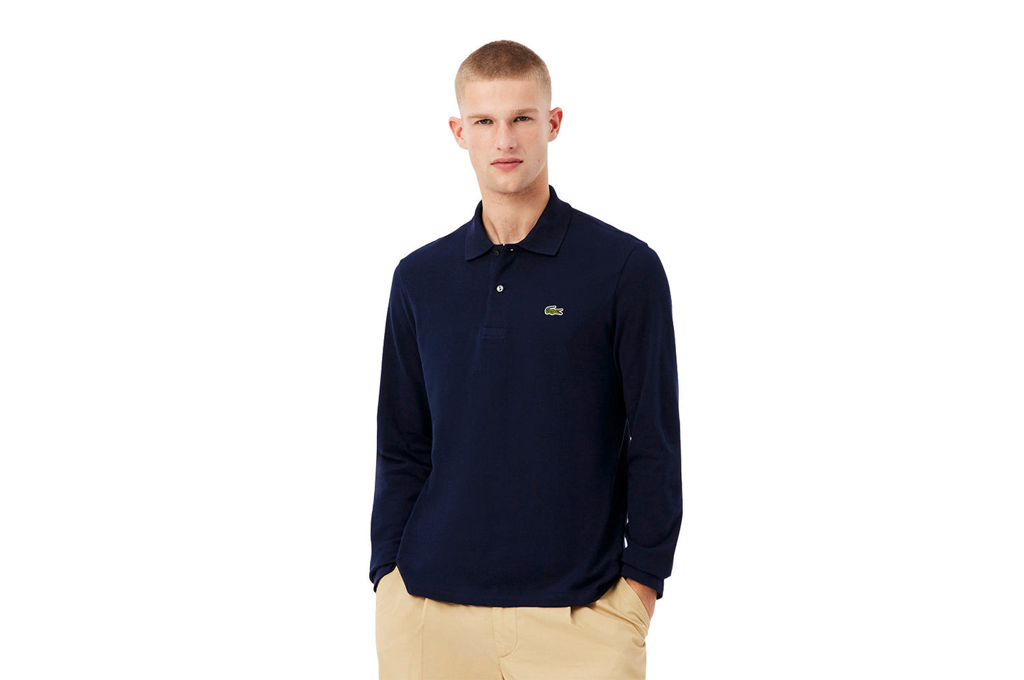 Classic Fit Long-Sleeve Polo Shirt