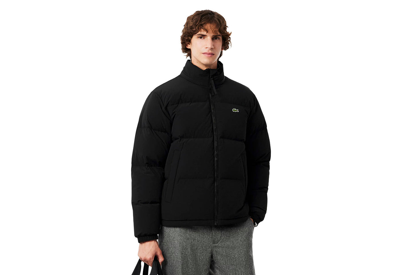 Down jacket with hood