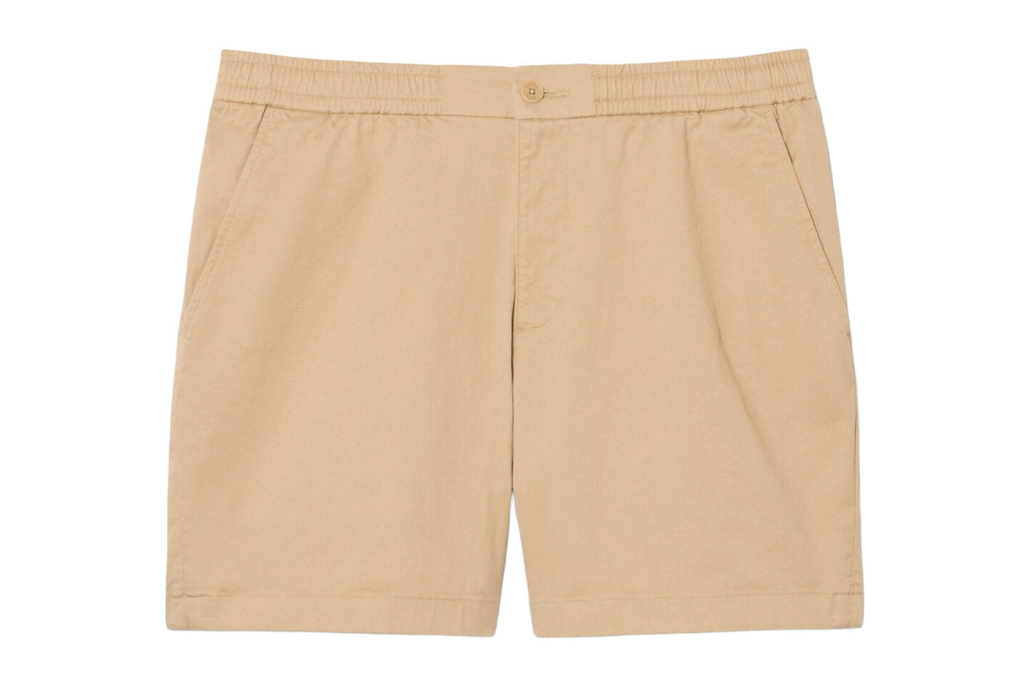 Regular fit stretch cotton shorts