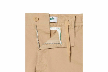 Regular fit stretch cotton shorts