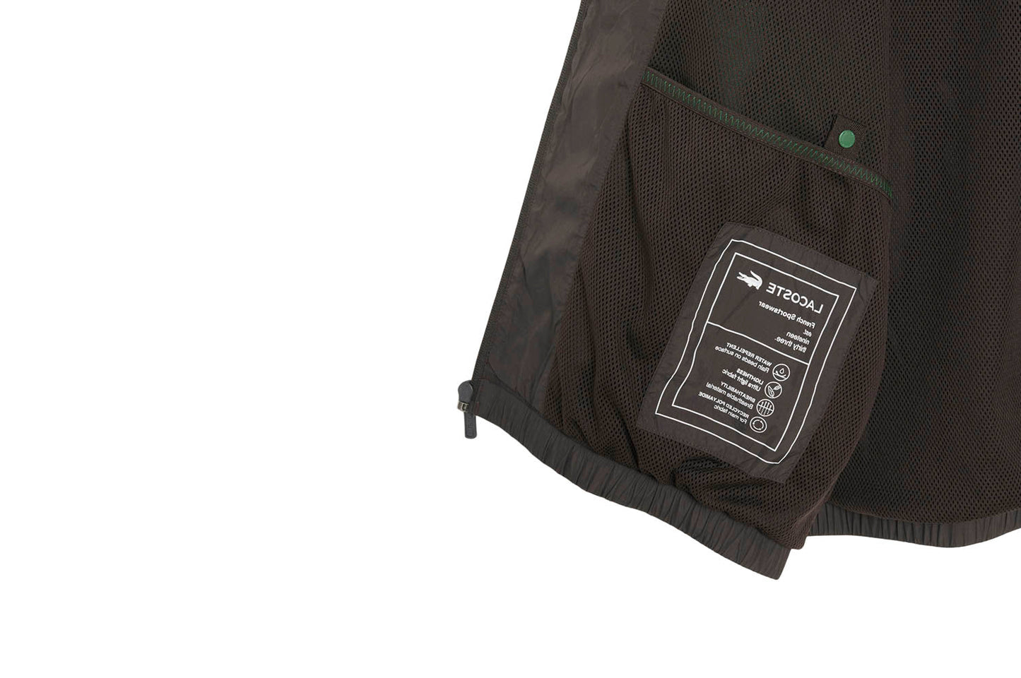 Water-repellent training jacket with hood