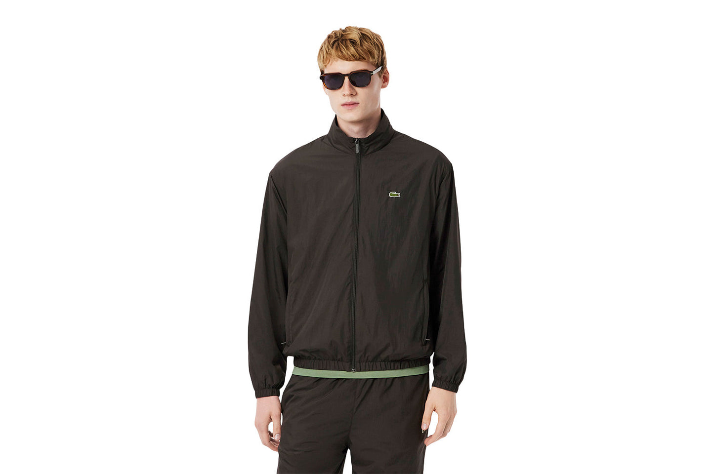 Water-repellent training jacket with hood