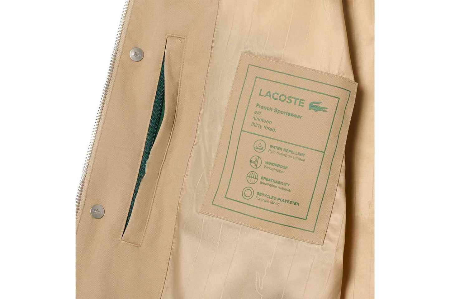 Water-repellent twill Harrington jacket