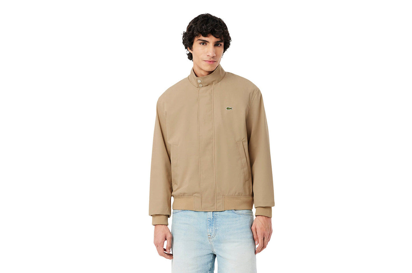 Water-repellent twill Harrington jacket