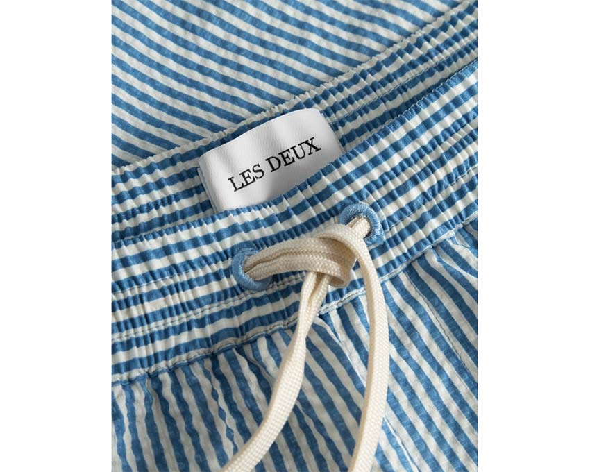 Les Deux Stan Stripe Seersucker Swim Shorts