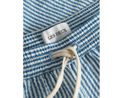 Les Deux Stan Stripe Seersucker Swim Shorts