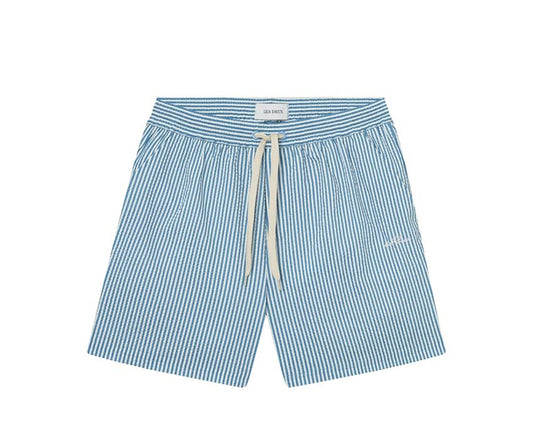Les Deux Stan Stripe Seersucker Swim Shorts