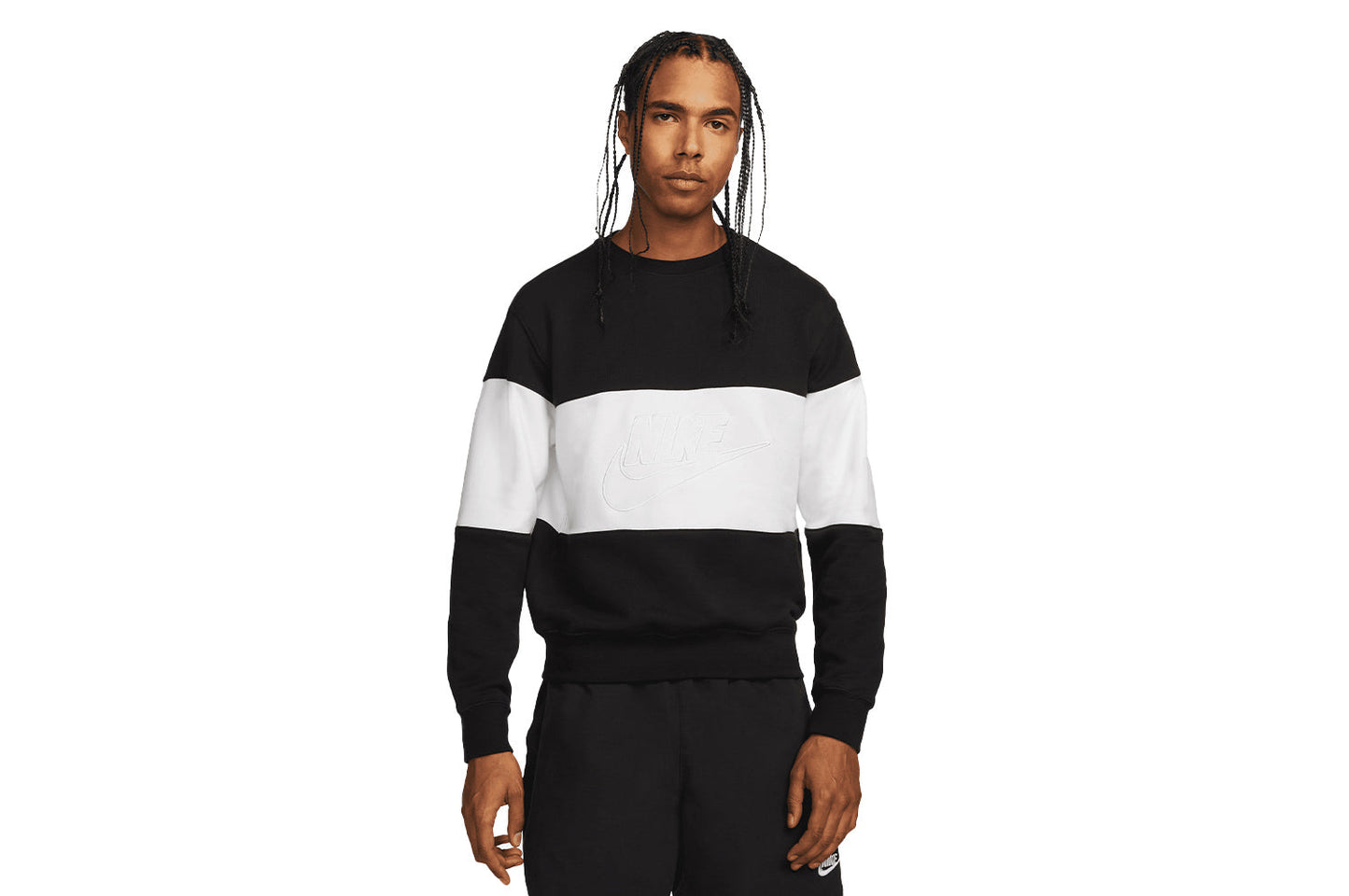 Club Color Blocked Crewneck