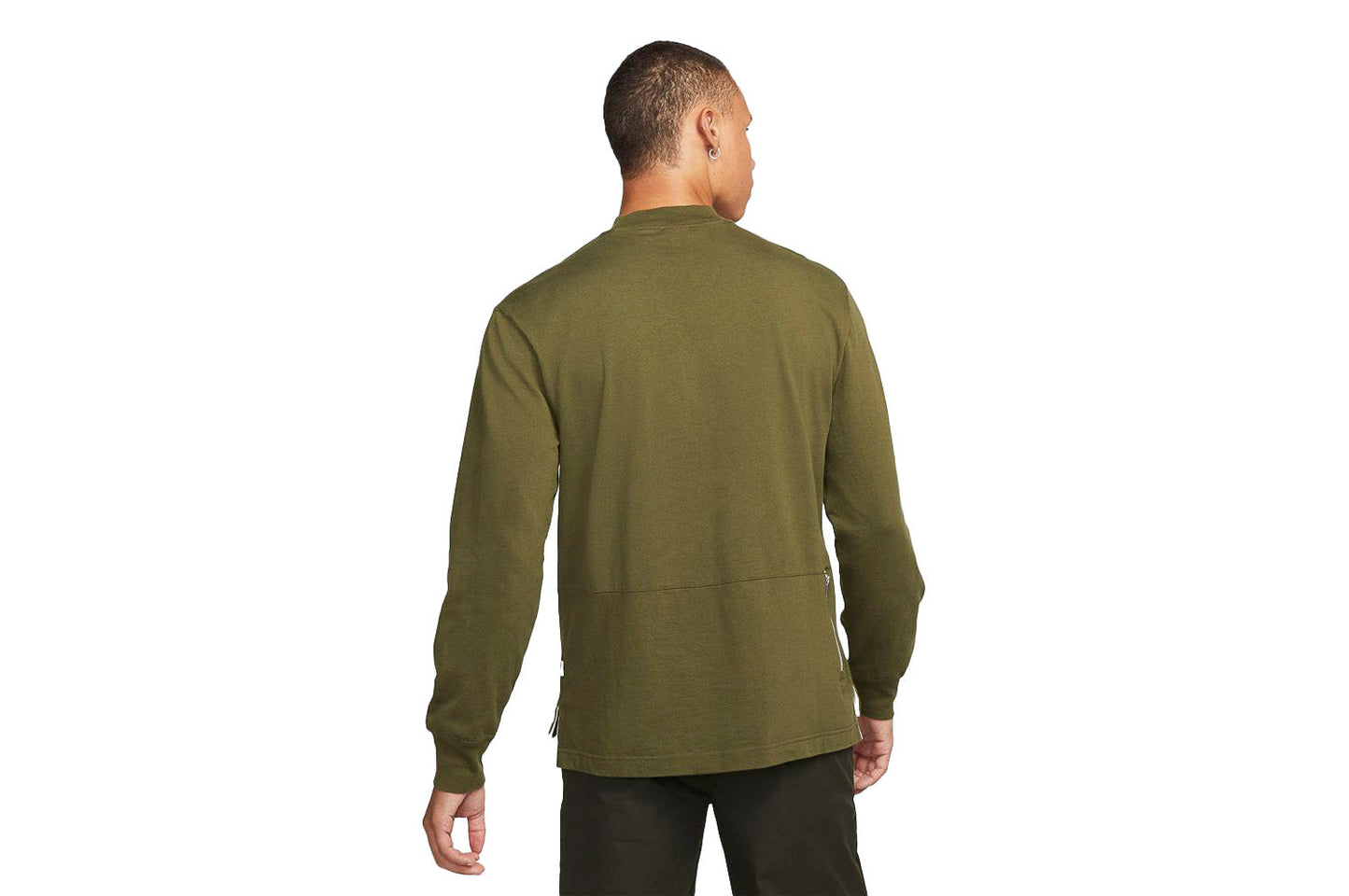 Long-Sleeve Mock Neck Top