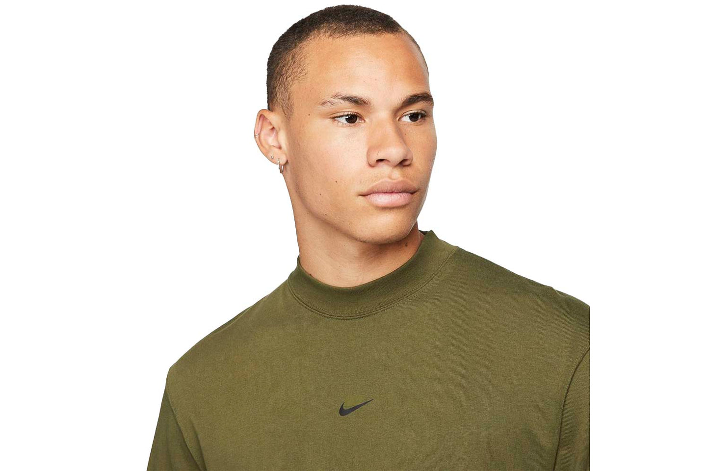 Long-Sleeve Mock Neck Top