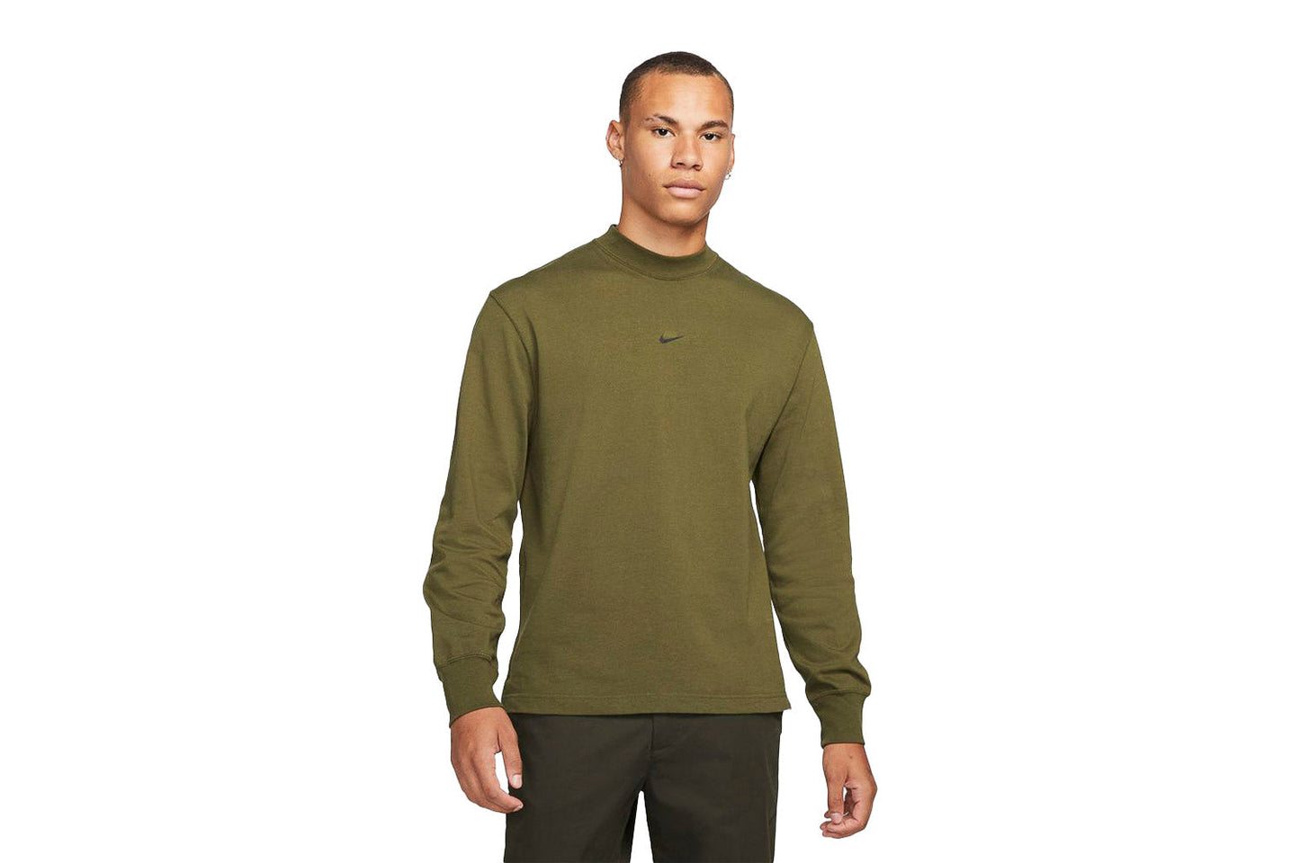 Long-Sleeve Mock Neck Top