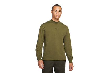 Long-Sleeve Mock Neck Top