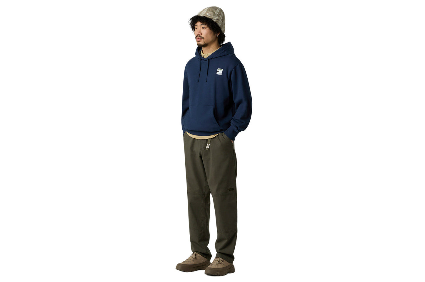 Mountain Logo Relaxed Hooded Sweatshirt